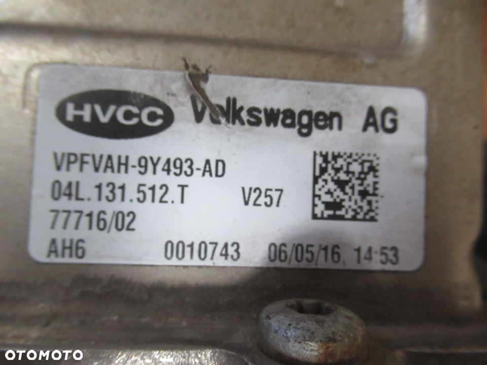 ZAWÓR EGR CHŁODNICZKA SPALIN SKODA AUDI SEAT VW TRANSPORTER T6 2.0TDI 04L131512T - 8