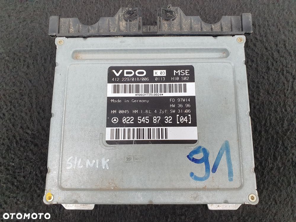 MERCEDES C W202 1.8 ECU STEROWNIK SILNIKA KOMPUTER 0225458732 - 1