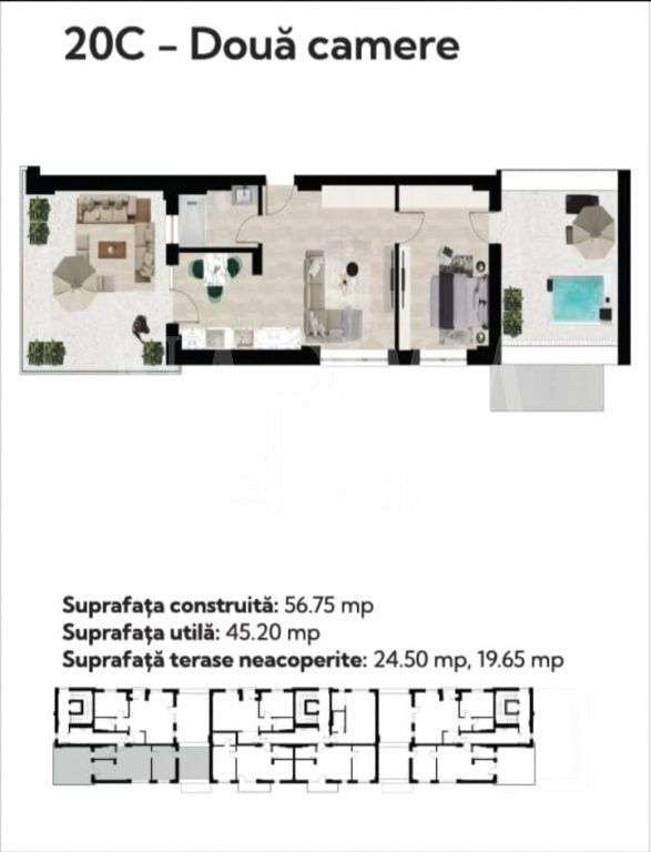 Apartament 2 camere de vanzare in Baile Felix, Cordau — fotografia 1