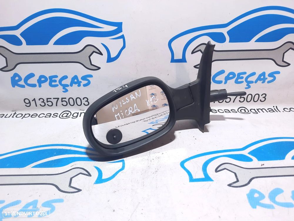 ESPELHO RETROVISOR ESQUERDO NISSAN MICRA K12 96302AX927 MANUAL ESPELHOS RETROVISORES - 1