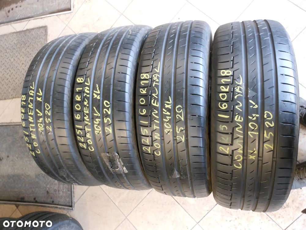 Opony 225/60r18 continental premium contact 6 6mm lato komplet - 1