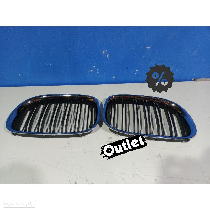 R148455C1 GRELHA FRONTAL BMW SERIE 7 F01 09-15 LOOK M CROMADO - 5
