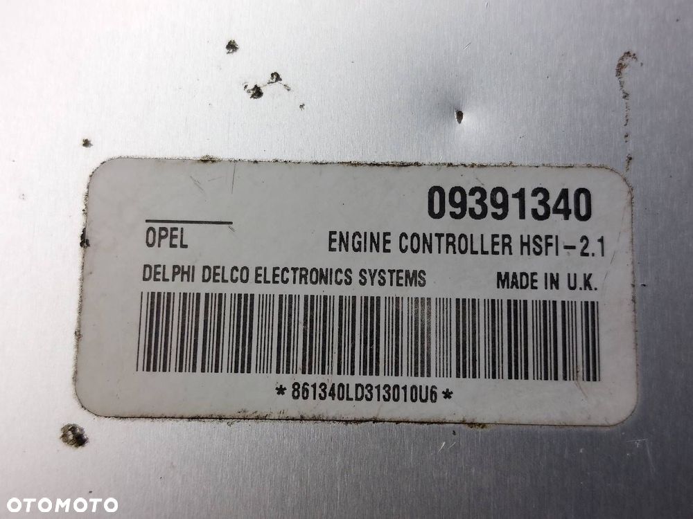 ZESTAW STARTOWY OPEL ZAFIRA A 1.6 16V 09391340 - 2
