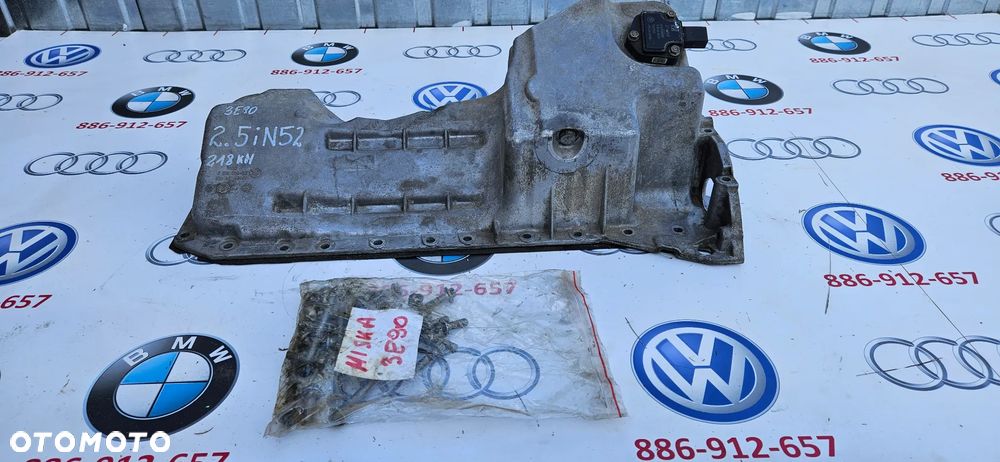 BMW 5 E60 E61 BMW 3 E90 2.5i 218 KM N52 kompletna miska oleju z czujnikiem 7607910 75163802 - 2