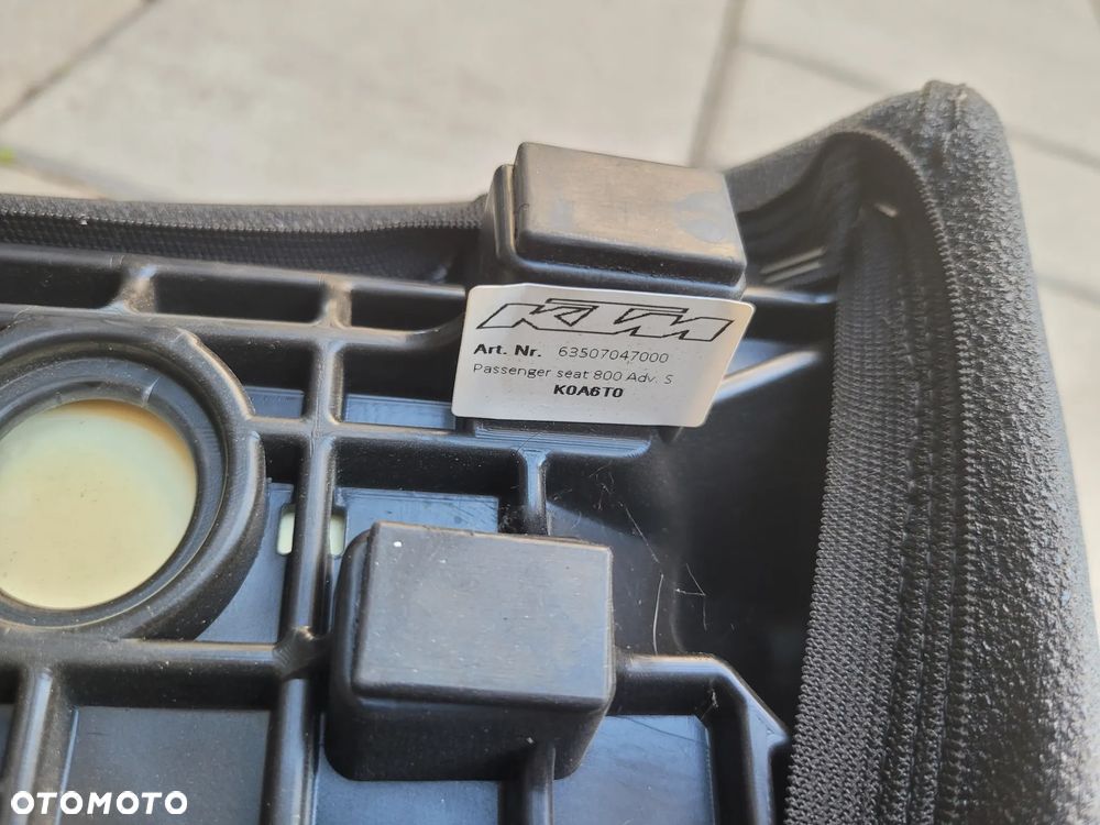 Siedzenie pasażera, fotel, kanapa tył KTM 790 Adventure - 18