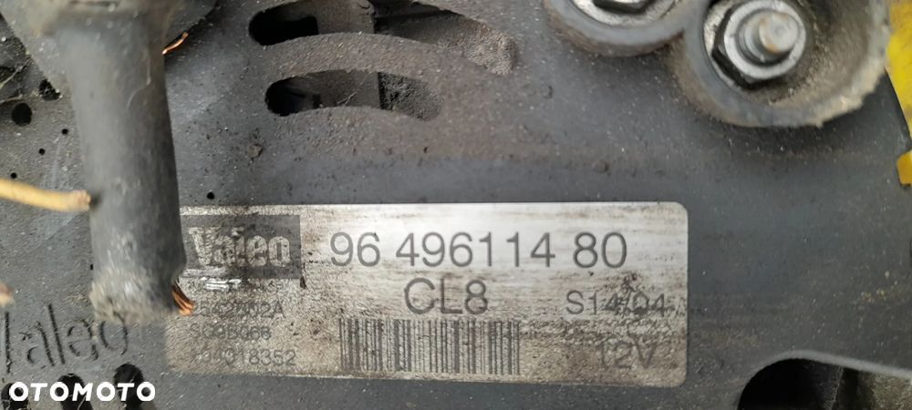 PEUGEOT 307 407 alternator 9649611480 - 4