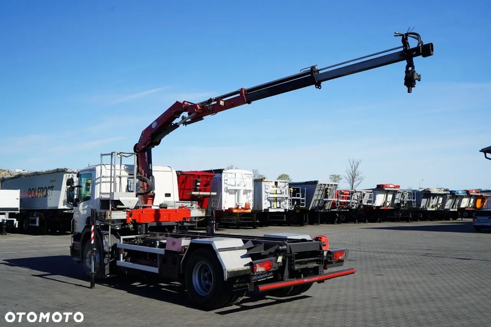 Scania P 250 / 4X2 / SIŁOWNIK DO WYWROTU /  + HDS HMF 635 K2 /  / MAX WYSÓW 7 M / STEROWANIE RADIOWE / ROTATOR /  EURO 6 - 5