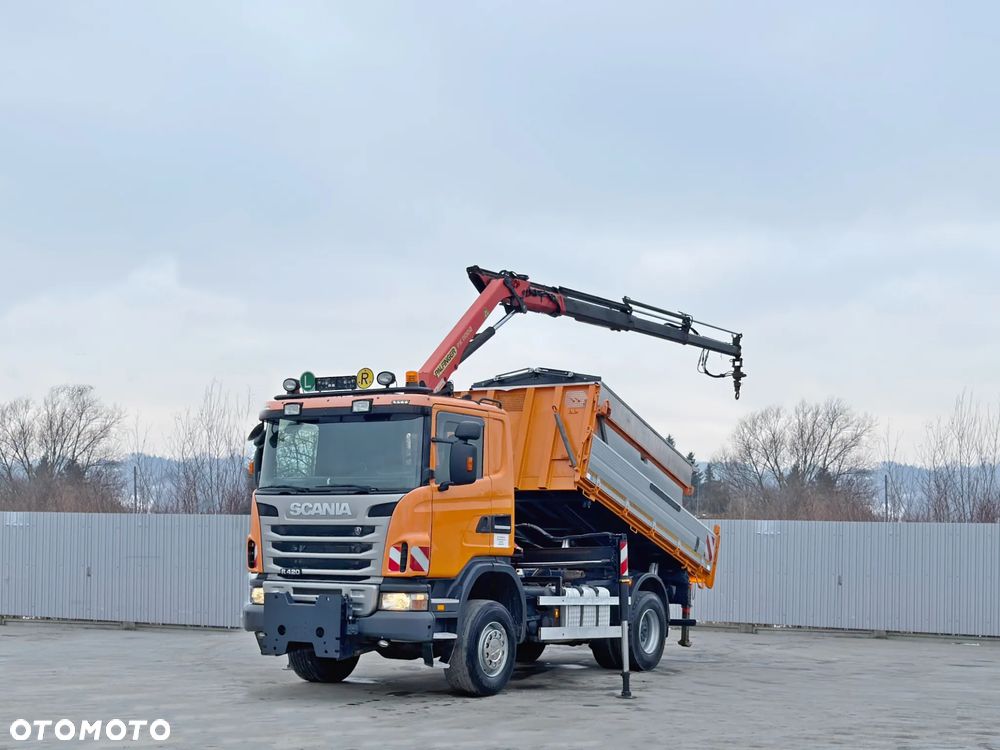 Scania R 420 * SKRZYNIA 4,15 m + PK 11002 + PILOT + PIASKARKA W KOMPLECIE - 2