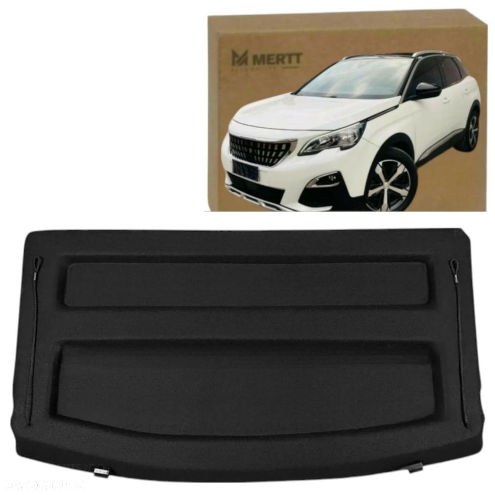 NOWA! PÓŁKA BAGAŻNIKA POKRYWA Peugeot 3008 II (P84) 2016+ czarna - 1