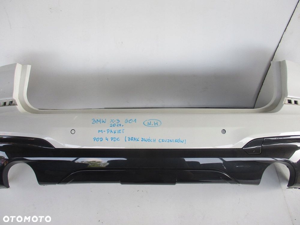 Zderzak BMW X3 G01 17R M-PAKIET POD 4 PDC TYLNY - 4
