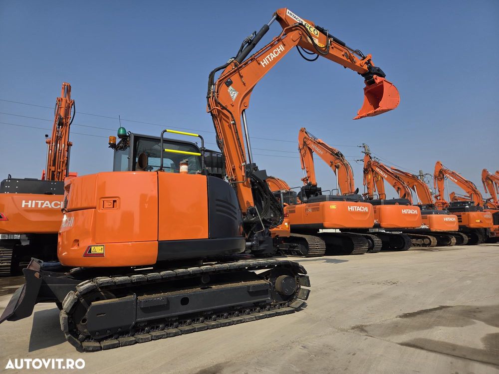 Hitachi ZX85, 2021, 4.054h, LAMA nivilare, CUPLA RAPIDA HIDRAULICA+2 CUPE EXCAVARE NOI+CUPA TALUZ NEINCILNABILA noua, senile pad cauciuc 80% ok, inst picon, Aer cond, camera spate, ridica 4t, revizia facuta, posibilitate leasing 4 ani-PROMOTIE 56.900 EUR+Tva - 8