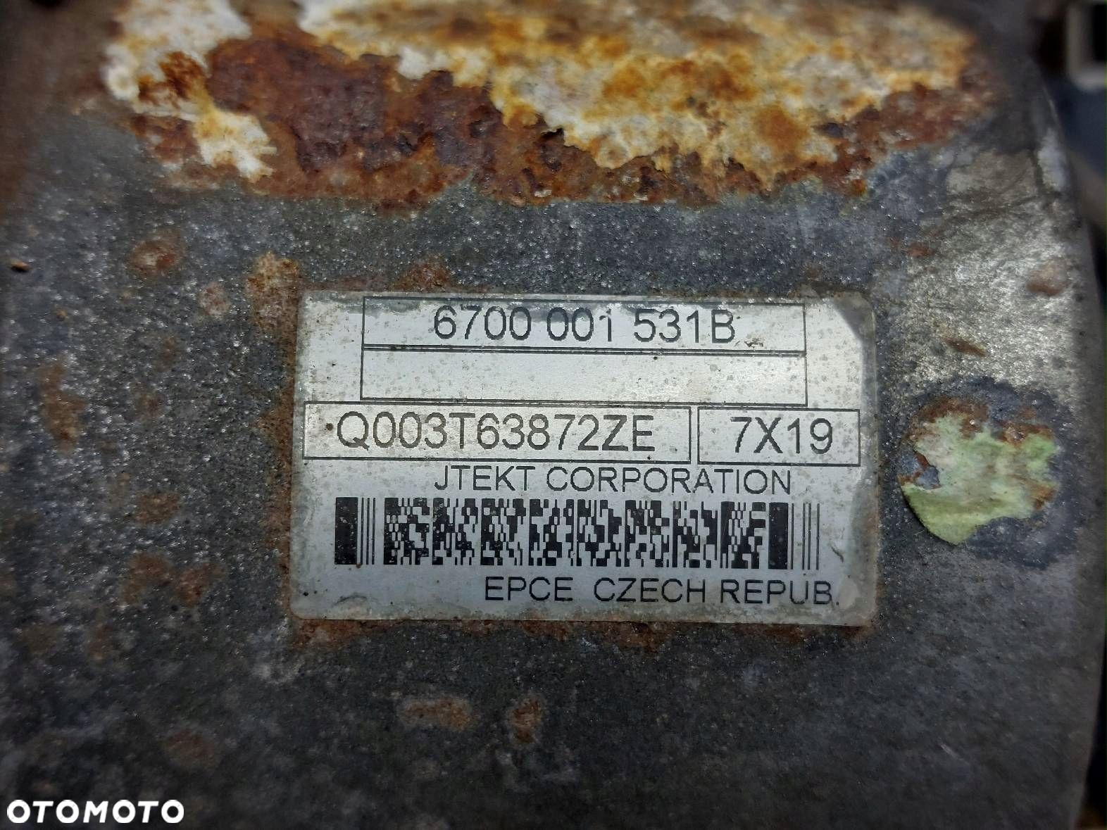 MAGLOWNICA PRZEKŁADNIA PEUGEOT 207 I EU EUROPA 6820000090 6700001531B - 5