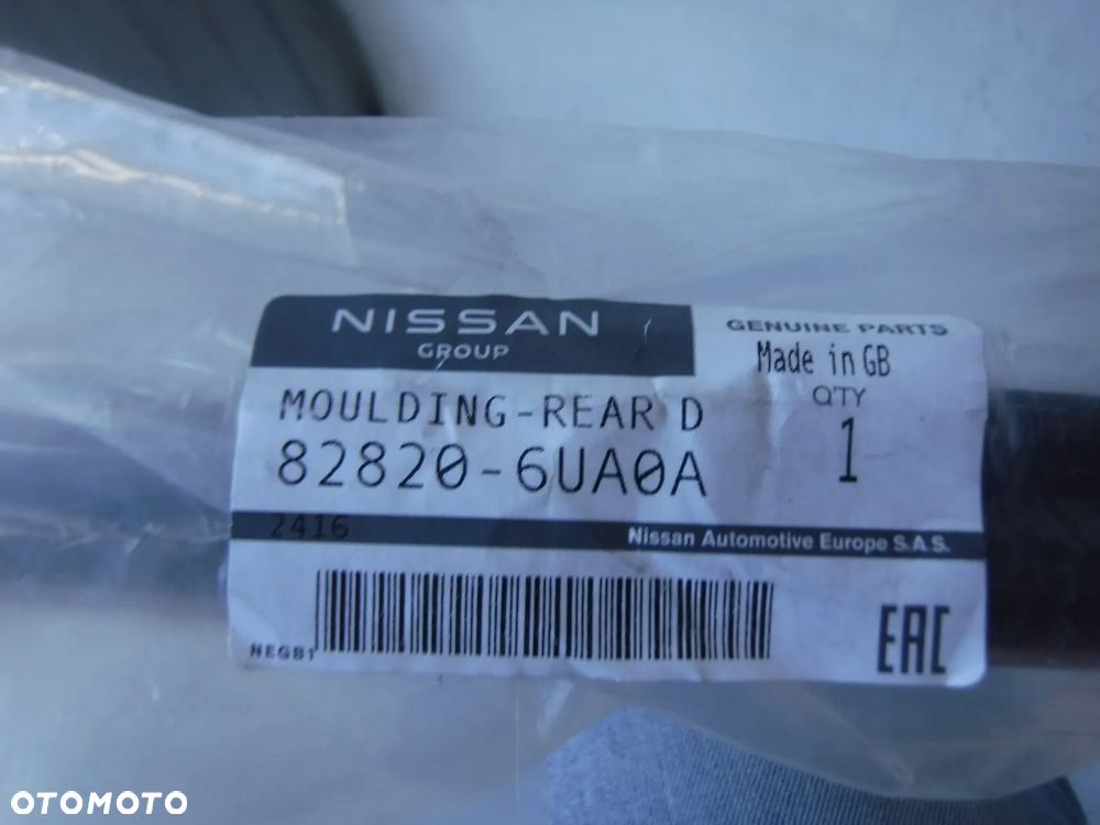 nissan qashqai j12 listwa drzwi tył prawa chrom parapet nowy oryginał - 2