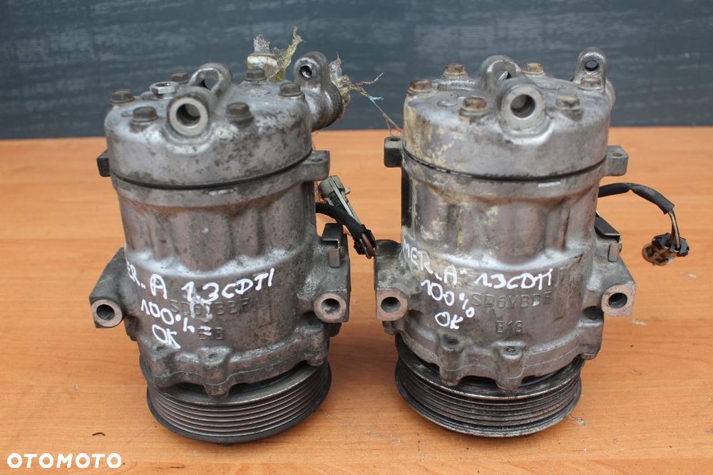 SPRĘŻARKA KLIMATYZACJI OPEL MERIVA A CORSA C COMBO 1.3 CDTI 13197538 GW2 SANDEN - 5