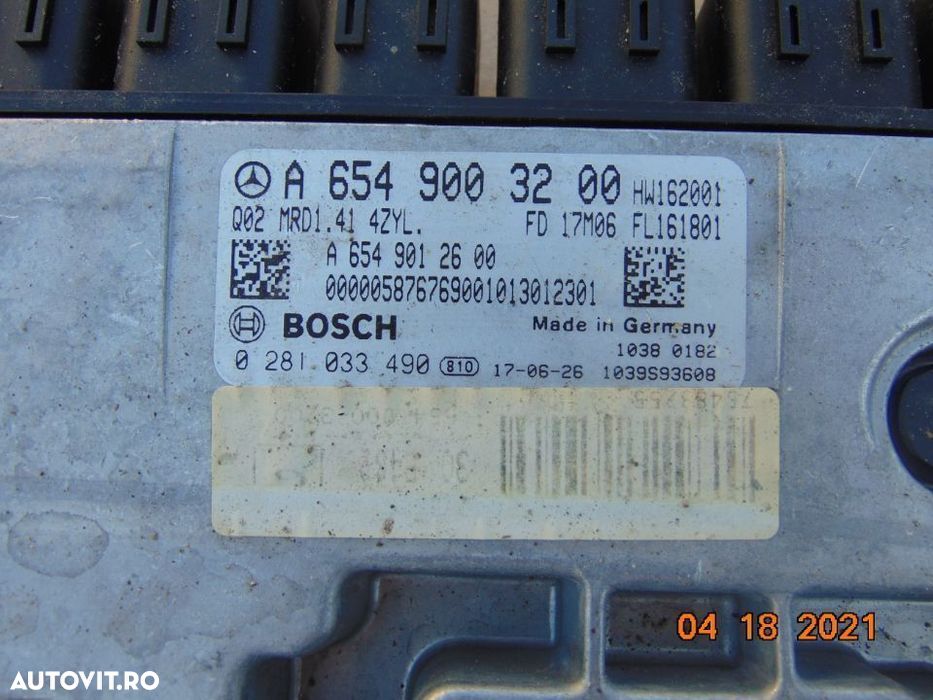 ECU Calculator Mercedes E Class w213 2.0 motor 2.0 euro 6 tip 654 - 3