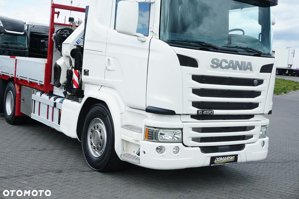 Scania G 490 / 6 X 2 / SKRZYNIOWY + HDS / HMF 3220 K7 / WYSIĘG 18,9 M - 20