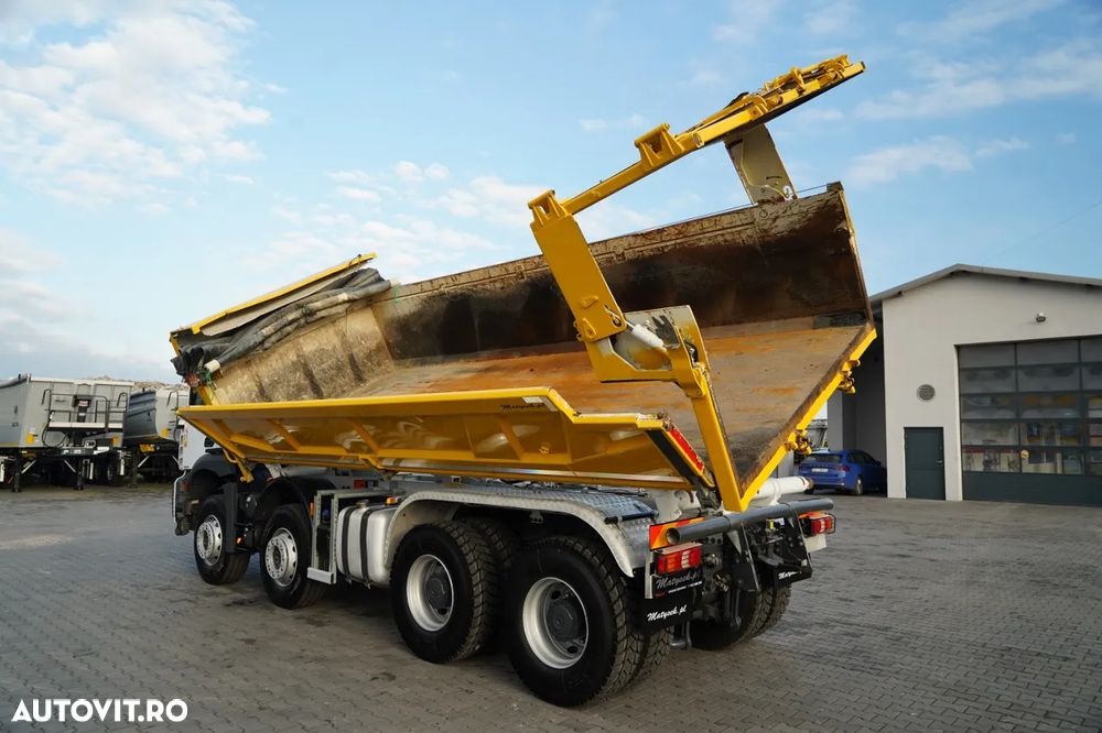 Mercedes-Benz AROCS 3243 / 8x4 / BASCULĂ DUBLU 6,2 M / HAYON HIDRODOXY / CLAPETĂ HIDRODOXY / AUTOMATĂ / ANVELOPE 100% / EURO 6 / 2021 - 8