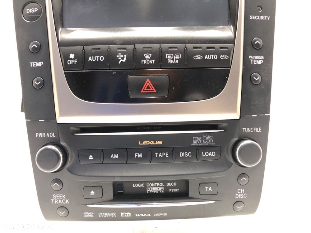 RADIO NAWIGACJA  LEXUS GS (_S19_) 2005 - 2012 450h (GRS191_, GWS191_) 218 kW [296 KM] Hybryda silnik - 2