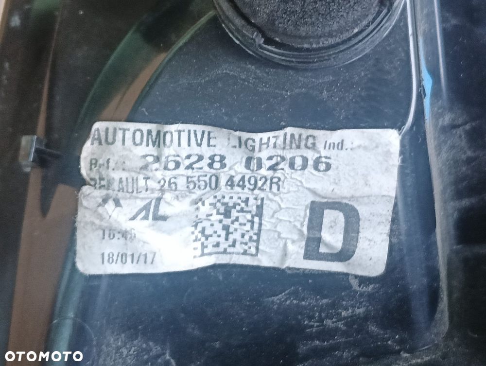 TYLNE LAMPY RENAULT ZOE PRAWA LEWA PRZED LIFT WERSJA EU - 6