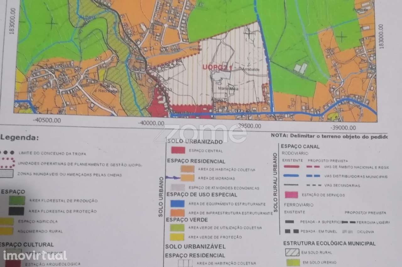 Terreno misto com 30.500 M2 em Alvarelhos Trofa-Porto - Grande imagem: 2/15