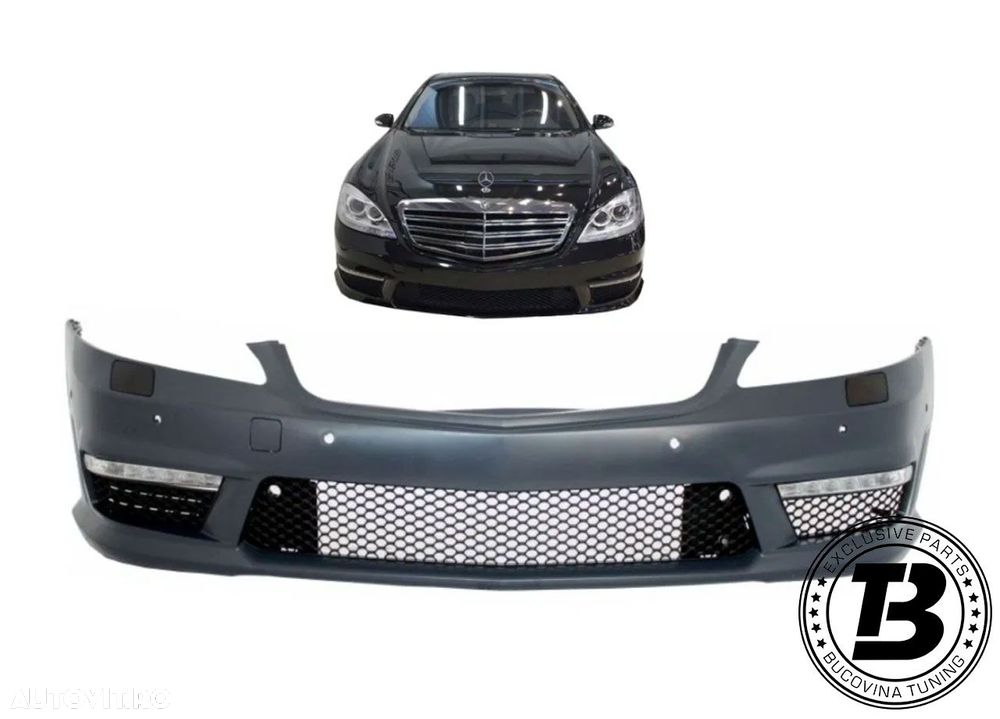 Bara Fata compatibila cu Mercedes S Class W221 S63 S65 Design - 8