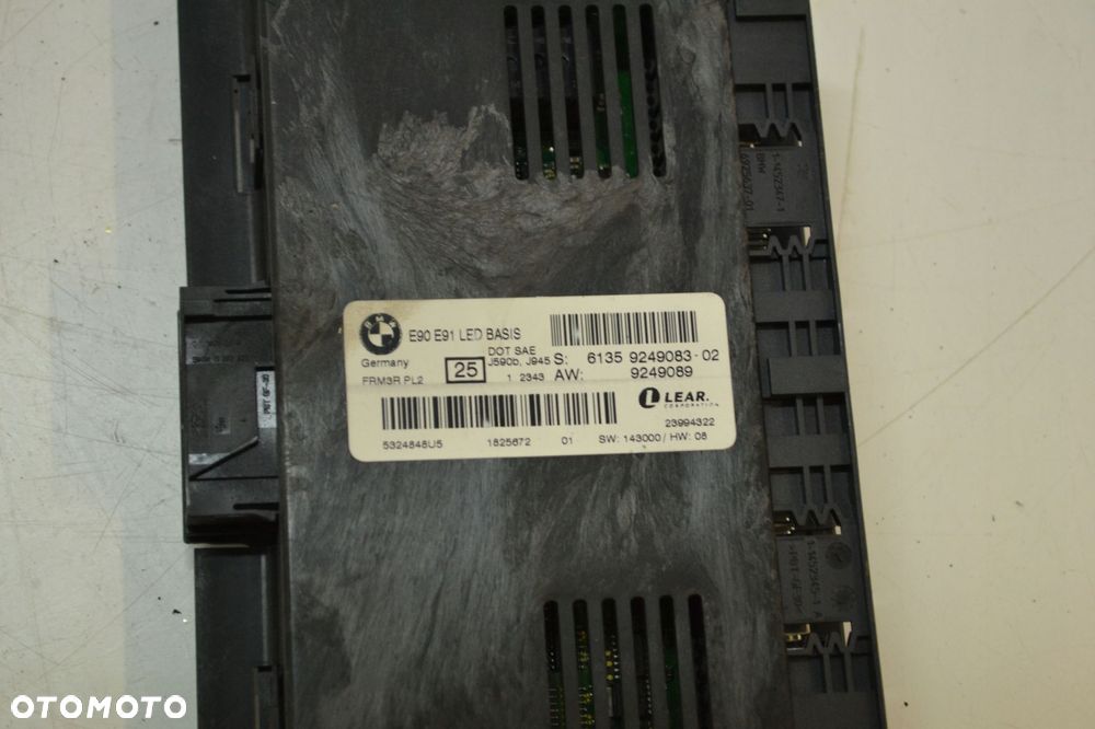 BMW E84 E87 E90 E91 LCI MODUŁ STEROWNIK ŚWIATEŁ FRM3R LED BASIS 9249083 - 5