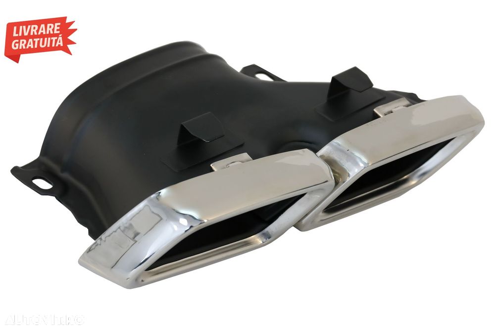 Difuzor Bara Spate cu Ornamente Evacuare Mercedes GLS X166 Facelift (09.2015-2019)- livrare gratuita - 11