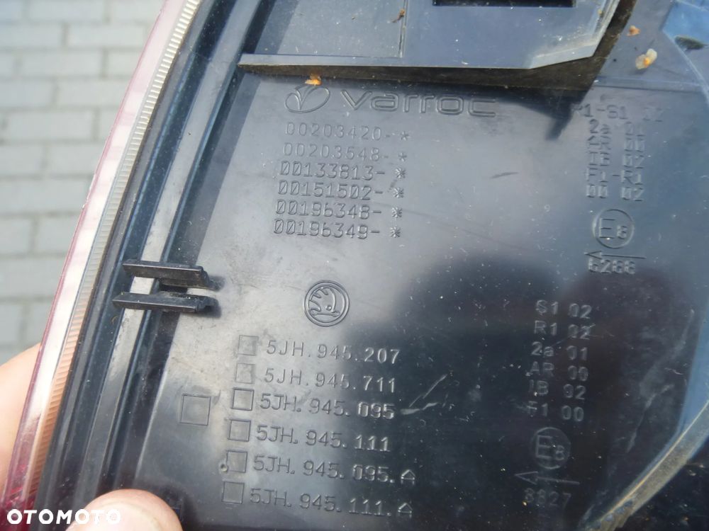 SKODA RAPID 5JH LIFTBACK LIFT 2017-2020 LAMPA TYLNA LEWA 5JH945095A - 3