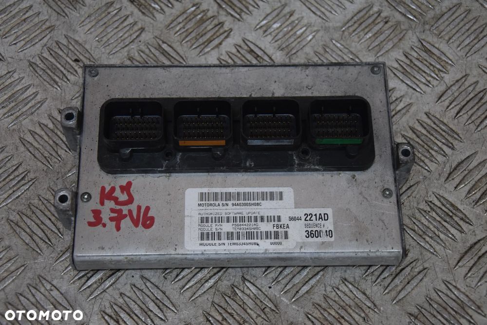 JEEP CHEROKEE KJ 3.7 V6 KOMPUTER SILNIKA 56044221AD STEROWNIK - 1