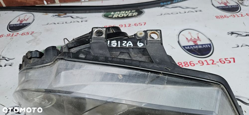 SEAT IBIZA III 3 6L 2002- Lampa przód prawy Reflektor przedni prawy  6L1941022A ORYGINAL EUROPA   nie naprawiany  nie klejony - 5