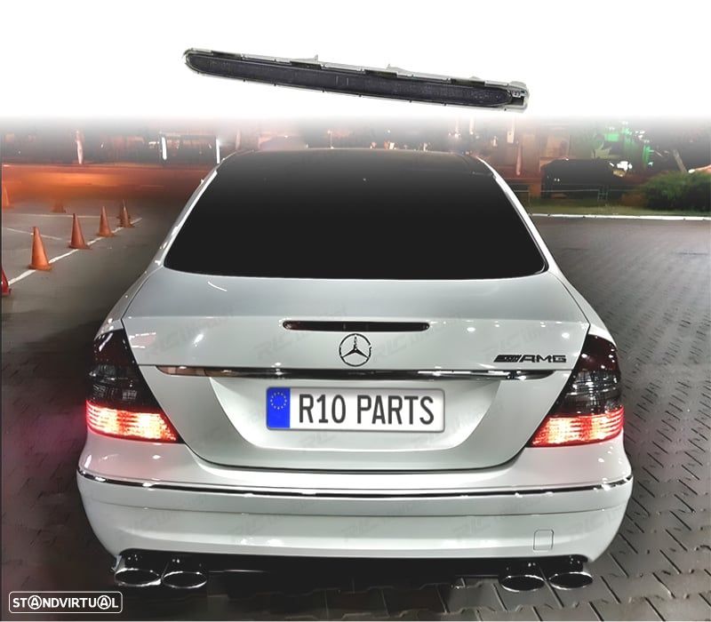 TERCEIRA LUZ DE STOP PARA MERCEDES E CLASSE W211 02-06 PRETO FUMADO - 1