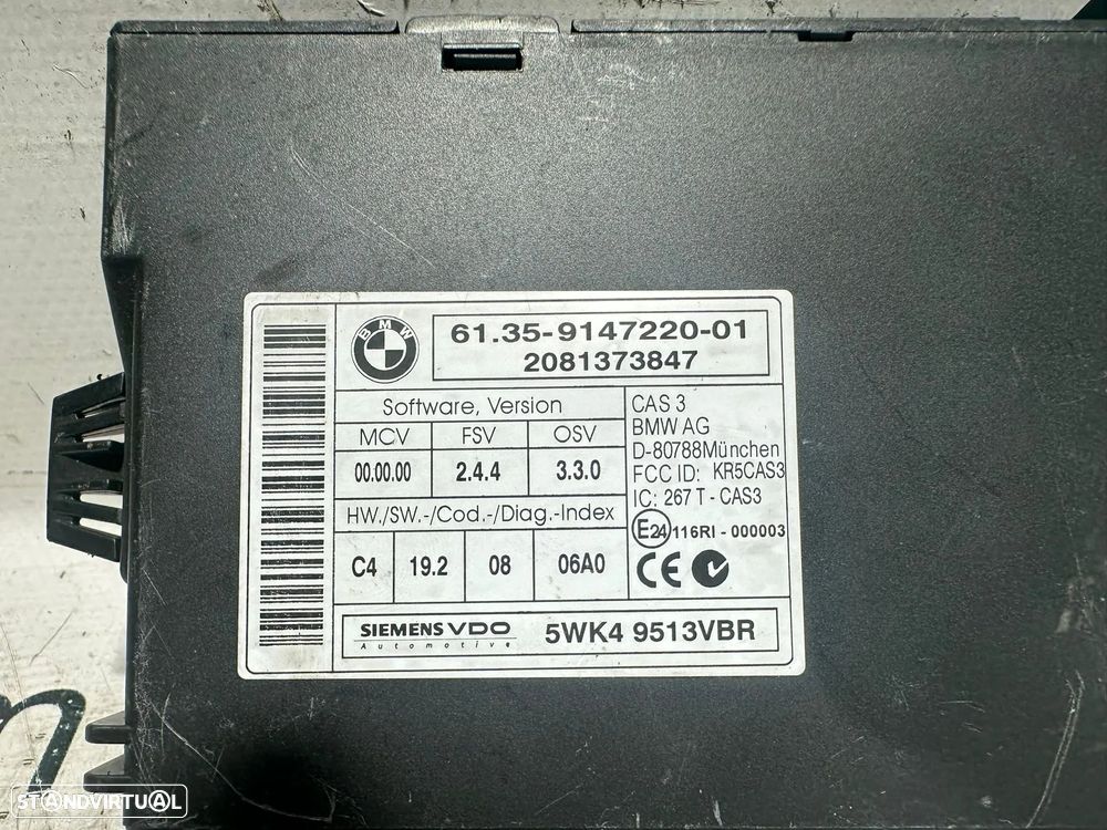 .Módulo Confort CAS 3 Original BMW Mini 9147220 - 7