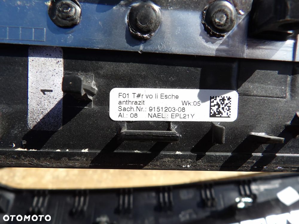 BMW - F01 - KOMPLET LISTEW - DEKORY - DEMONTAŻ - EUROPA - 9113863  9119796  9166934  9151205  9151203  9151206  9151204  9192355 - 9