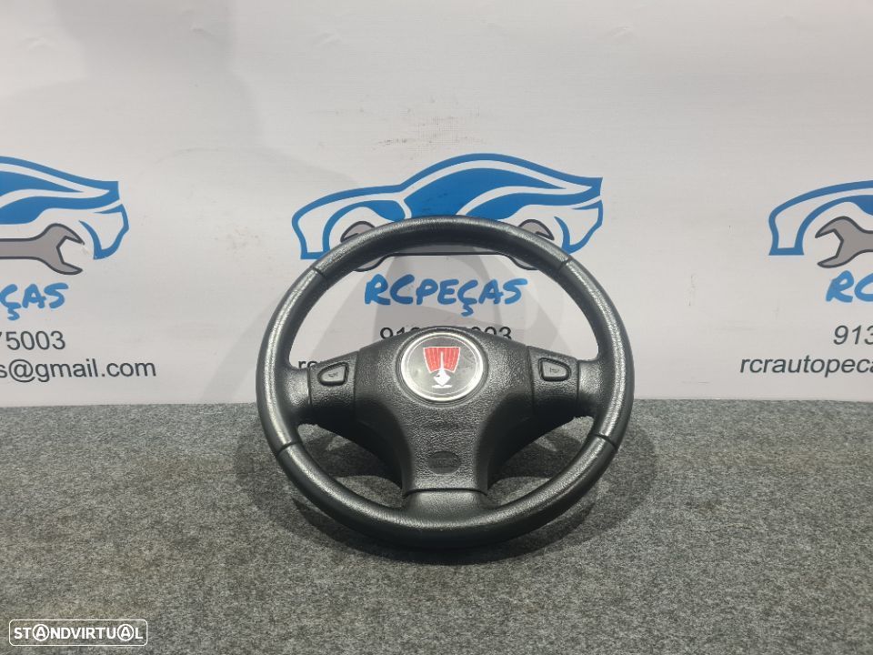 VOLANTE GUIADOR COMPLETO ROVER MG 45 CTD0263XXX 25 414 200 PELE AIRBAG - 2