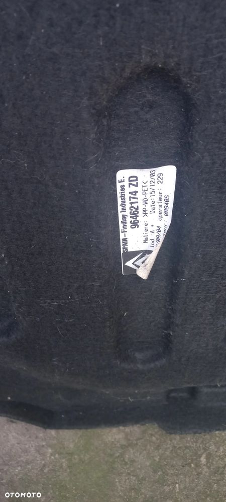 PÓŁKA TYLNA CITROEN C4 I HB 5D 04-14 96462174ZD - 2