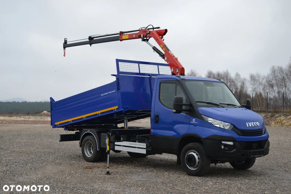 Iveco 72-180 72C18 Nowy 3-stronny WYWROT Kiper Wywrotka Żuraw HDS HC 45A2 SALON PL - 4