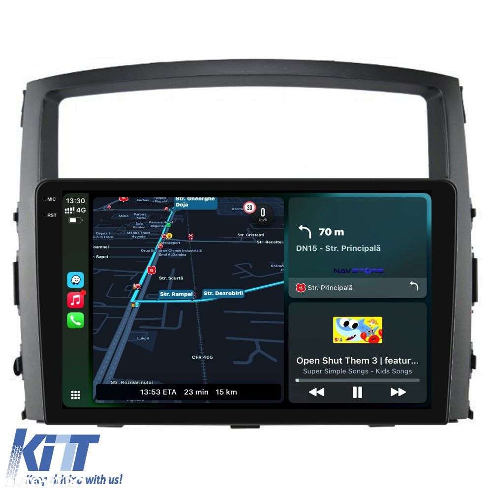 Navigatie Dedicata Mitsubishi Pajero (2006-2018),QuadCore, 9 Inch, 4Gb - 2