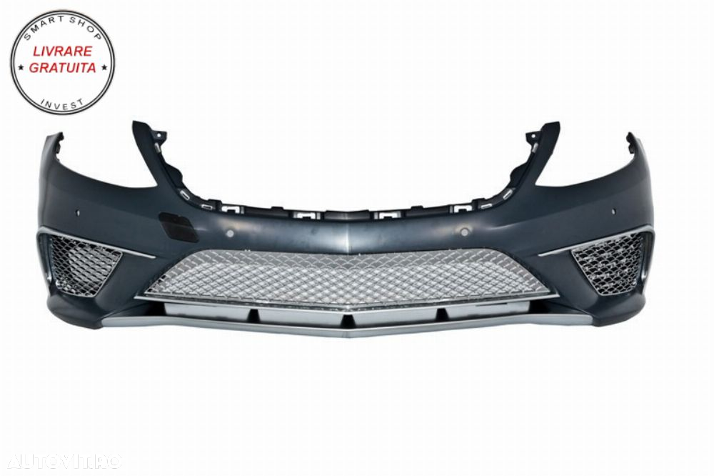 Bara Fata cu Grila Centrala Mercedes S-Class W222 (2013-06.2017) S65 Design- livrare gratuita - 2
