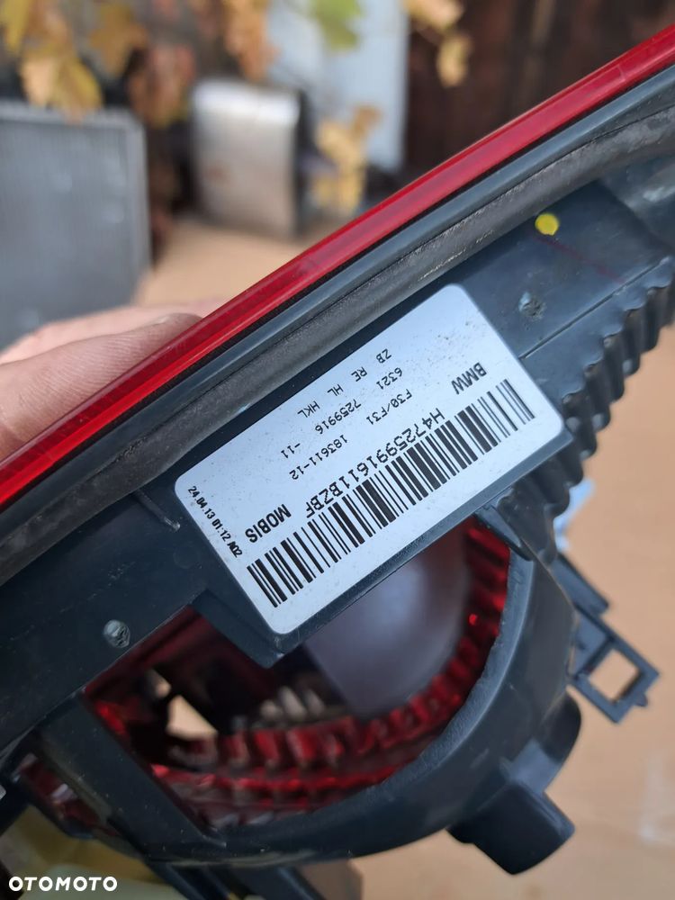Lampa prawa tył tylna w klapę BMW 3 F30 F31 7259916 7372794 Lampa prawy tył tylna w klapę BMW 3 F30 F31 7259916 7372794 - 6