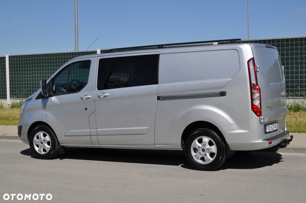 Ford TRANSIT CUSTOM 170 KM M6 Limited DCiV 290 L2 5 osobowy Brygadowy Krajowy I Właściciel Serwisowany Drzwi przesuwne z dwóch stron - 13
