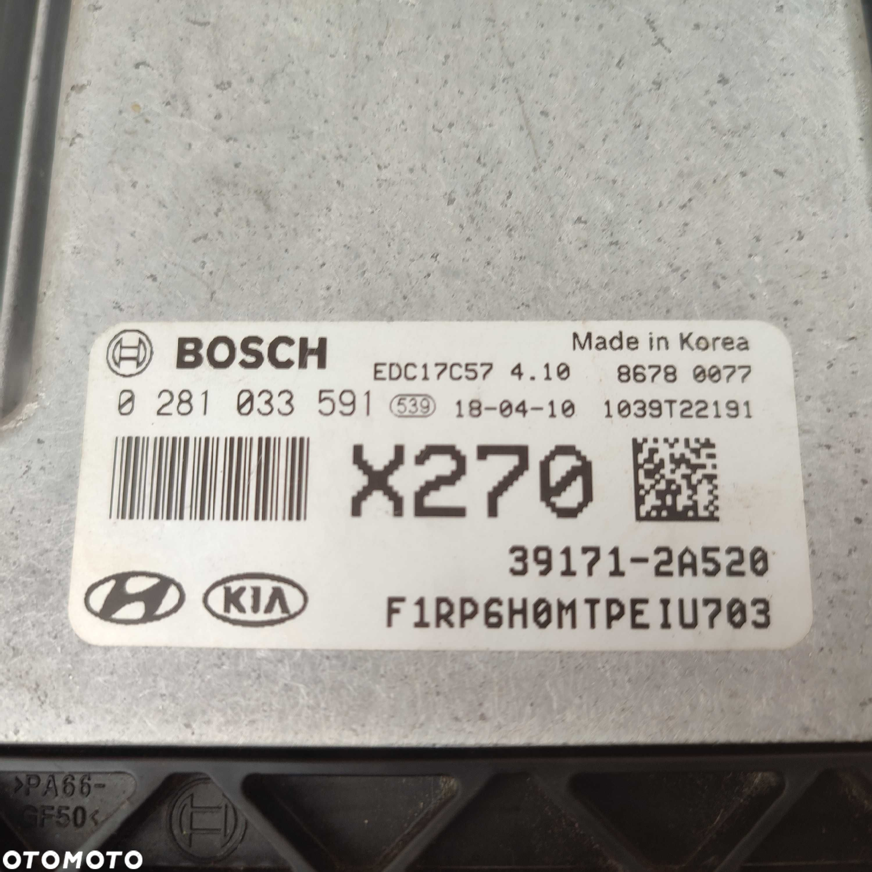 Kia Carens IV 1.7 sterownik silnika ECU Komputer 028.103.3591 - 3
