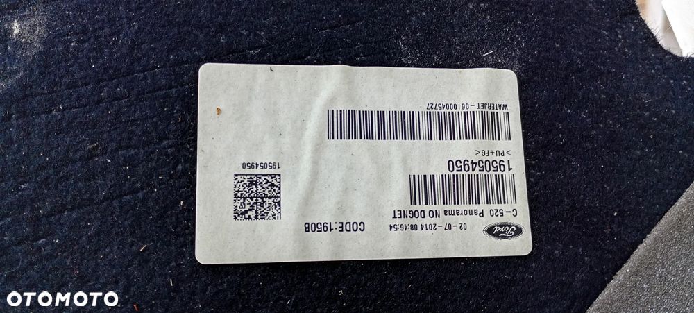Tapicerka podsufitka sufit panorama Ford Kuga II Mk2 - 7
