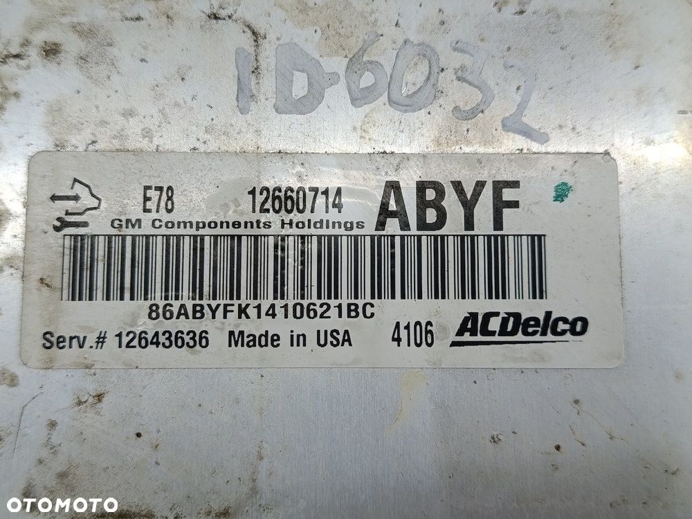 KOMPUTER, STEROWNIK OPEL ASTRA J 12660714  12643636 1.4 16V 140KM - 4