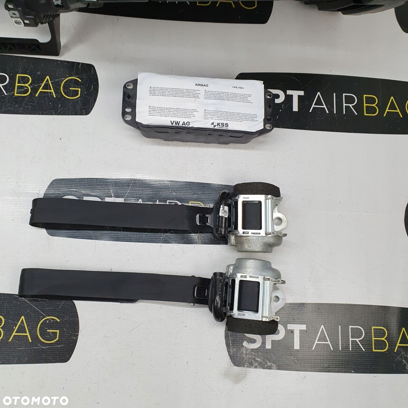 VW TOUAREG N. M. DESKA ROZDZIELCZA KONSOLA KOKPIT PULPIT PODUSZKI AIRBAG AIR BAG PASY KIT SET - 8