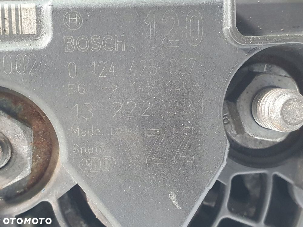 ALTERNATOR Opel Corsa D 1.2 16V Bosch 0124425057 13222931 120A ZZ - 2