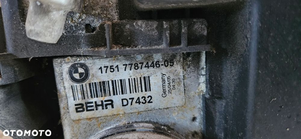 BMW 5 E60 3.0D MANUAL Komplet chłodnic Chłodnice Chłodnica wody klimatyzacji Wentylator 7787830 7787432 7787440 7787446 6925724 - 16