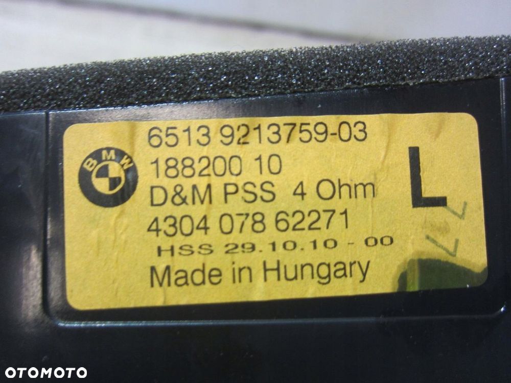 BMW X3 F25 ZESTAW GŁOŚNIKÓW HIFI HARMAN 9240766 - 6