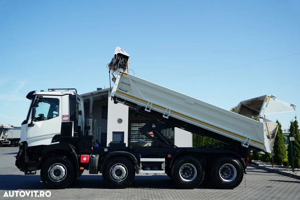 Renault C 480 / 8x4 / BASCUNÃ DUBLU - 6M / HYDRODOLTA / HYDRODOLPA / BORDAMATIC / PERDÂ AUTOMATÂ - 3