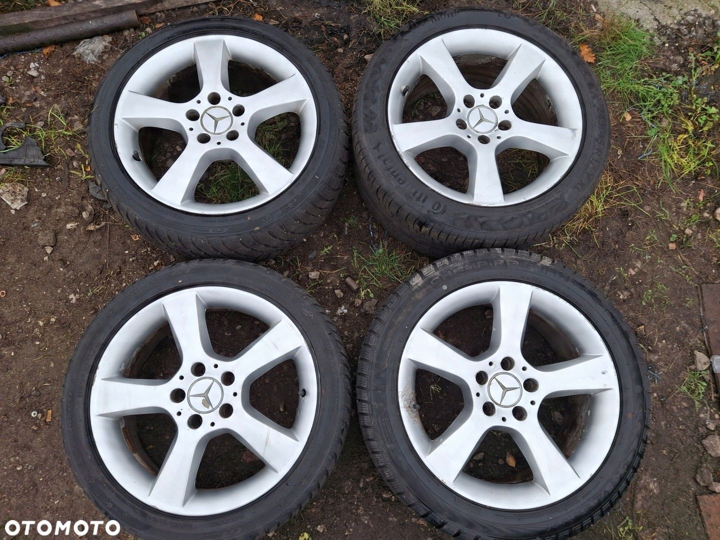 MERCEDES W204 W203 KOŁA 17 FELGI ALUMINIOWE A2034013302 7,5Jx17 ET36 5x112 - 1