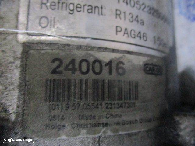 Compressor AC 231347301 0195705541 240016 1405232B0008 SAAB 93  YS3D 2001 2.0 Turbo 150CV 5P CINZA GASOLINA CARGO BOSCH GROUP - 4